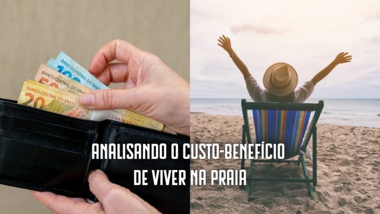 Carteira na mão e uma pessoa numa cadeira de praia