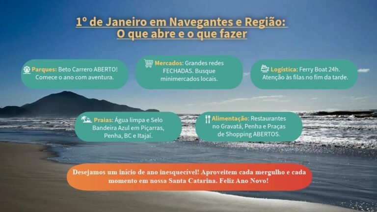 1º de Janeiro em Navegantes e Região: O Guia de Sobrevivência